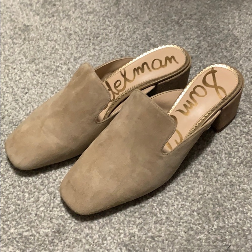 Sam Edelman suede mules
